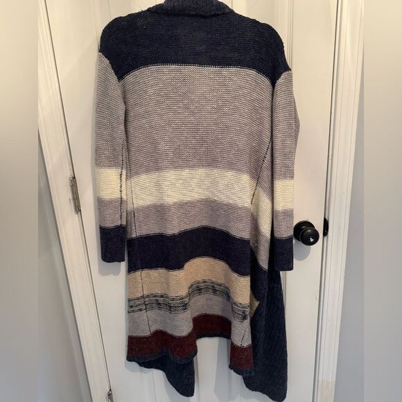 Mystree By Anthropology Small Mohair Wool Cozy Longline Open Front Cardigan - Picture 4 of 7